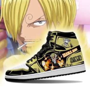 Sanji Sneakers Diable Jambe Skill One Piece Anime Shoes Fan MN06 5