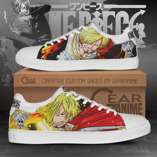 Vinsmoke Sanji Skate Shoes One Piece Custom Anime Shoes 1