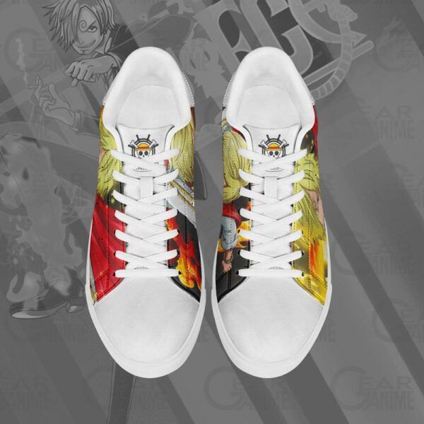 Vinsmoke Sanji Skate Shoes One Piece Custom Anime Shoes 4