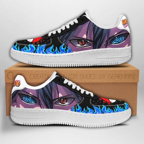 Sasuke Eyes Sneakers Naruto Anime Shoes Fan Gift PT04 1