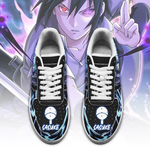 Sasuke Uchiha Sneakers Custom Naruto Anime Shoes Leather 2