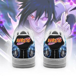 Sasuke Uchiha Sneakers Custom Naruto Anime Shoes Leather 5