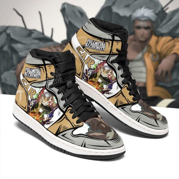 Scar Fullmetal Alchemist Sneakers Anime Custom Shoes Fan Gift 2