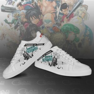 Tatsumaki Skate Shoes One Punch Man Custom Anime Shoes PN11 6