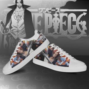 Red Hair Shanks Skate Shoes One Piece Custom Anime Shoes 6