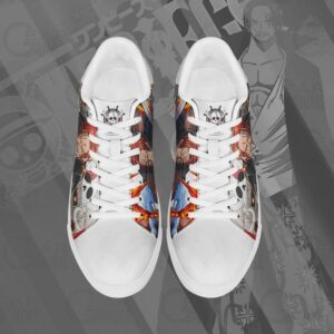 Red Hair Shanks Skate Shoes One Piece Custom Anime Shoes 7