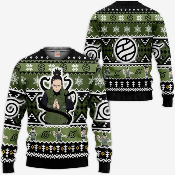 Shikamaru Ugly Christmas Sweater Custom Naruto Xmas Gifts Idea 1