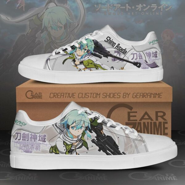 Asada Shino Skate Shoes Sinon Sword Art Online Anime Shoes PN10 1