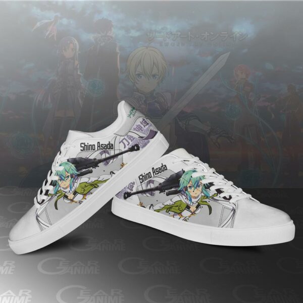 Asada Shino Skate Shoes Sinon Sword Art Online Anime Shoes PN10 2