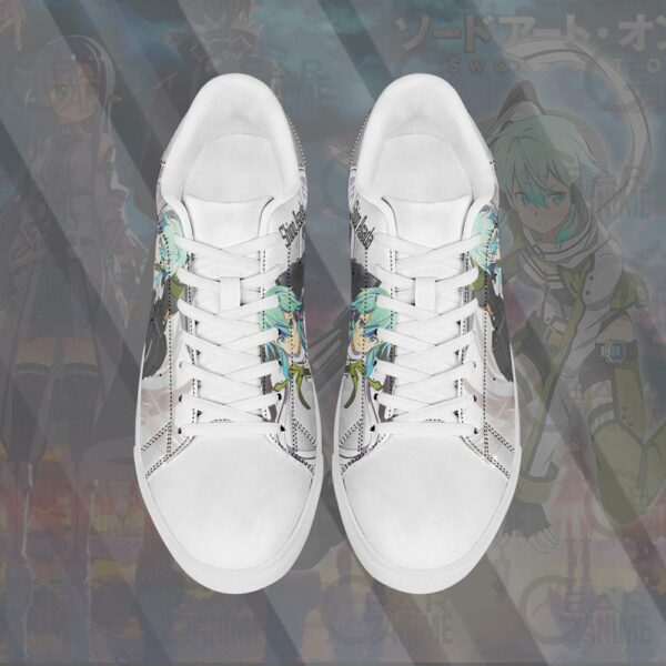 Asada Shino Skate Shoes Sinon Sword Art Online Anime Shoes PN10 4