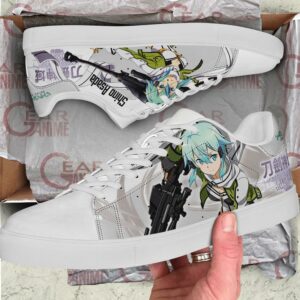 Asada Shino Skate Shoes Sinon Sword Art Online Anime Shoes PN10 6