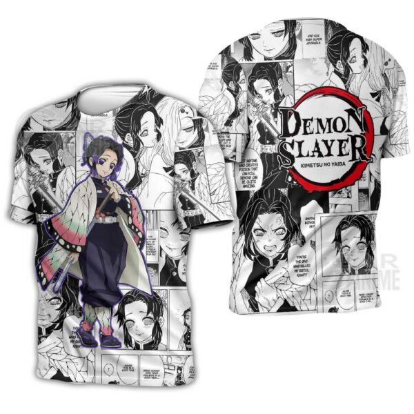 Demon Slayer Shinobu Kocho Hoodie Anime Mix Manga KNY Shirt 3