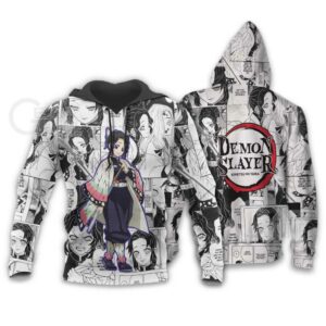 Demon Slayer Shinobu Kocho Hoodie Anime Mix Manga KNY Shirt 11