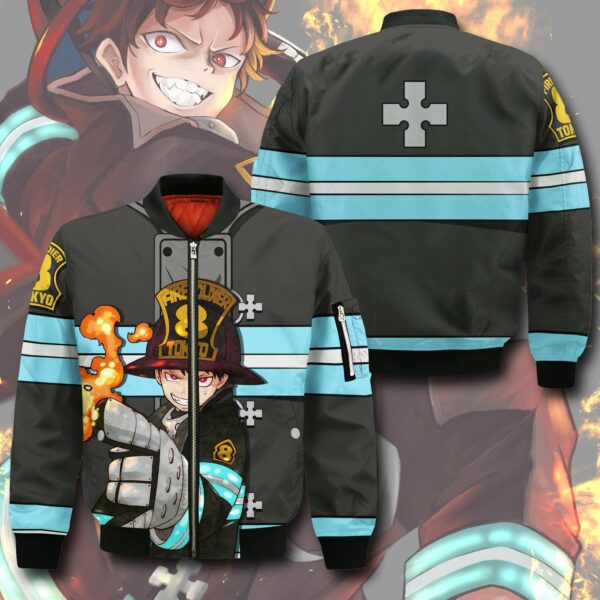 Shinra Kusakabe Fire Force Hoodie Shirt Anime Uniform Sweater Jacket 5