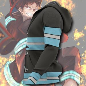 Shinra Kusakabe Fire Force Hoodie Shirt Anime Uniform Sweater Jacket 13