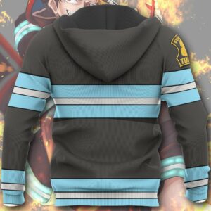 Shinra Kusakabe Fire Force Hoodie Shirt Anime Uniform Sweater Jacket 14