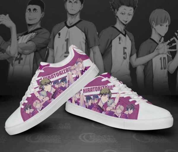 Haikyu Shiratorizawa Skate Shoes Black Haikyu!! Custom Anime Shoes 2