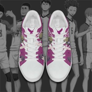 Haikyu Shiratorizawa Skate Shoes Black Haikyu!! Custom Anime Shoes 7