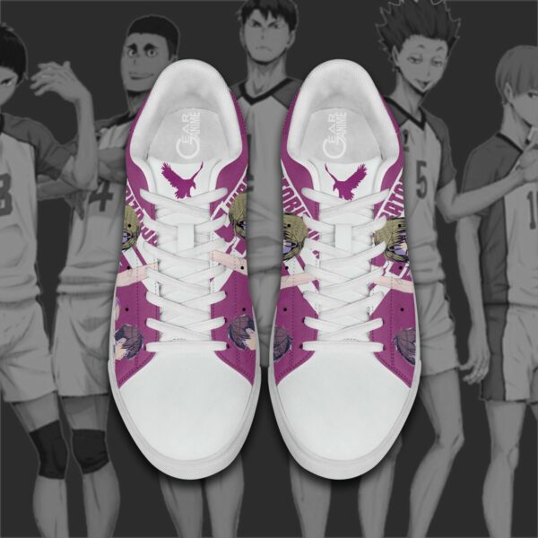 Haikyu Shiratorizawa Skate Shoes Black Haikyu!! Custom Anime Shoes 4