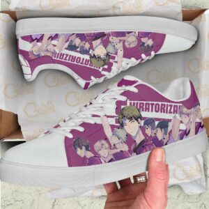 Haikyu Shiratorizawa Skate Shoes Black Haikyu!! Custom Anime Shoes 6