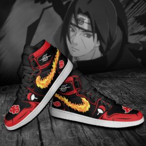 Itachi Sneakers Fireball No Jutsu! Akatsuki Naruto Anime Shoes 10