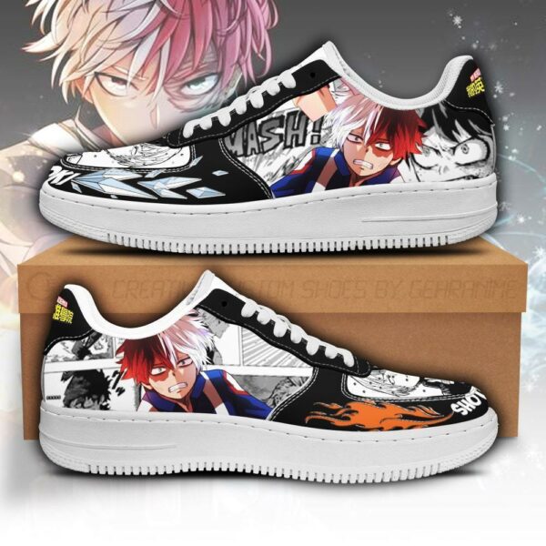 Shoto Todoroki Sneakers Custom My Hero Academia Anime Shoes Fan Gift PT05 1