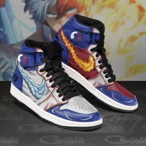 Shoto Todoroki Sneakers Ice and Fire Custom Anime My Hero Academia Shoes 5