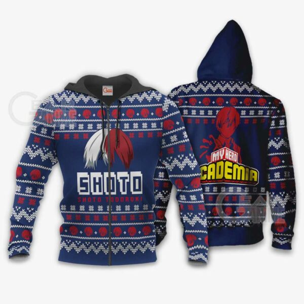 Shoto Todoroki Ugly Christmas Sweater My Hero Academia Anime Shirt 2