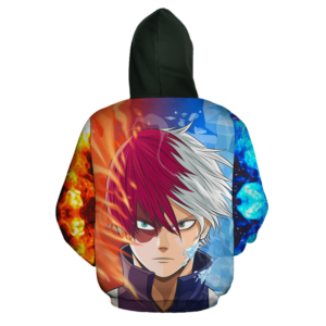 Shoto Todoroki Zip Hoodie My Hero Academia Anime Shirt Fan Gift HA06 6