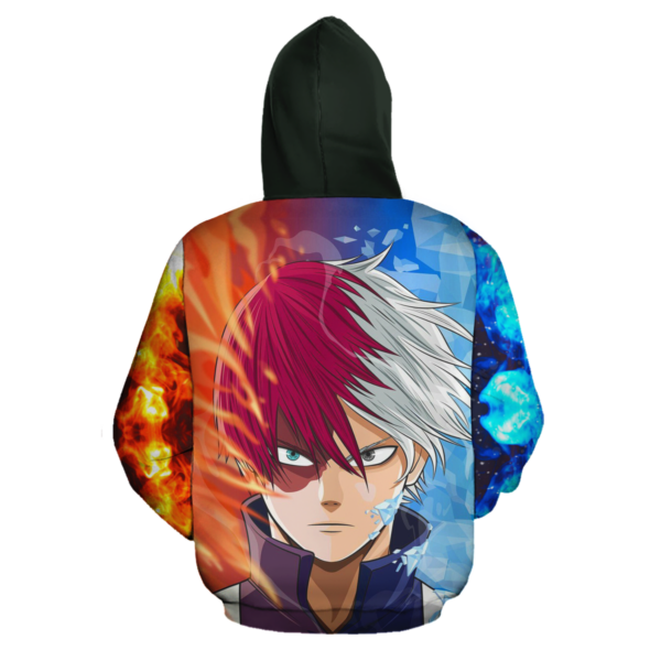 Shoto Todoroki Zip Hoodie My Hero Academia Anime Shirt Fan Gift HA06 3