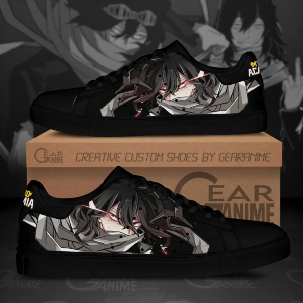 Shouta Aizawa Skate Shoes Black MHA Custom Anime Shoes 1