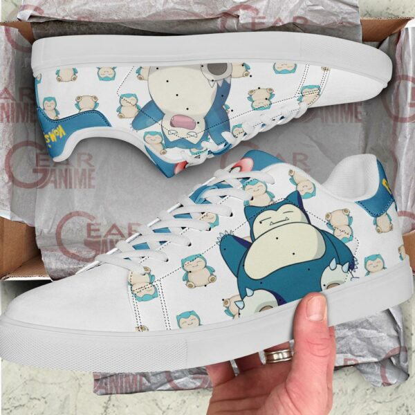 Snorlax Skate Shoes Pokemon Custom Anime Shoes PN11 2