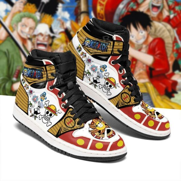 Straw Hat Shoes Jolly Roger High Top Boots One Piece Anime Sneakers 2