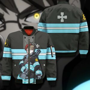 Takehisa Hinawa Fire Force Hoodie Shirt Anime Uniform Jacket 12