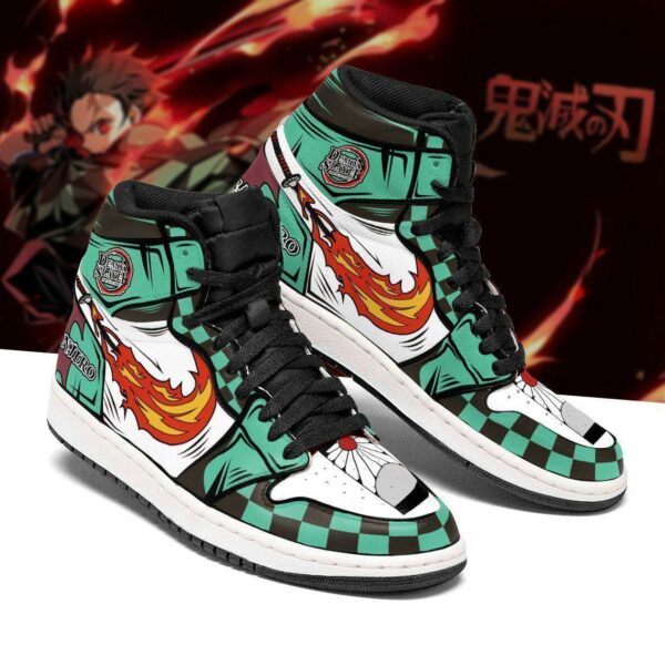 Tanjiro Sneakers Fire Skill Costume Demon Slayer Anime Shoes MN04 2