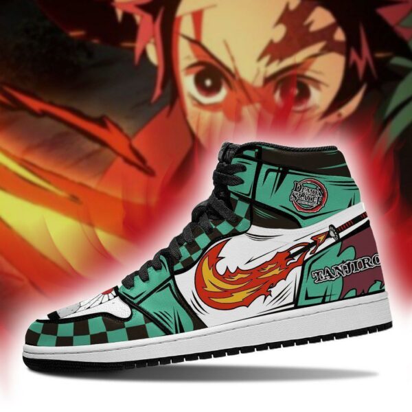 Tanjiro Sneakers Fire Skill Costume Demon Slayer Anime Shoes MN04 3