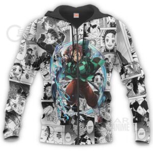 Demon Slayer Tanjiro Hoodie Anime Mix Manga KNY Shirt 15