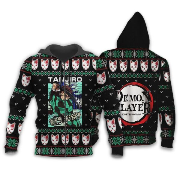 Tanjiro Kamado Ugly Christmas Sweater Demon Slayer Anime Xmas Custom Clothes 2