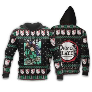 Tanjiro Kamado Ugly Christmas Sweater Demon Slayer Anime Xmas Custom Clothes 9