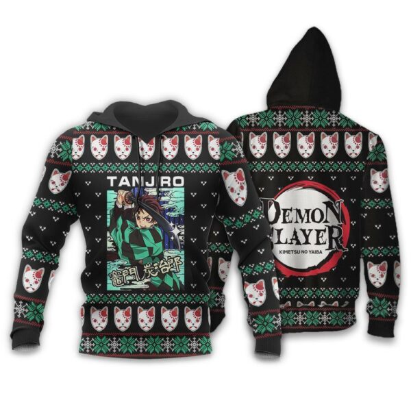 Tanjiro Kamado Ugly Christmas Sweater Demon Slayer Anime Xmas Custom Clothes 3