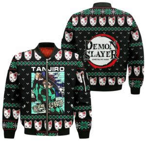 Tanjiro Kamado Ugly Christmas Sweater Demon Slayer Anime Xmas Custom Clothes 10