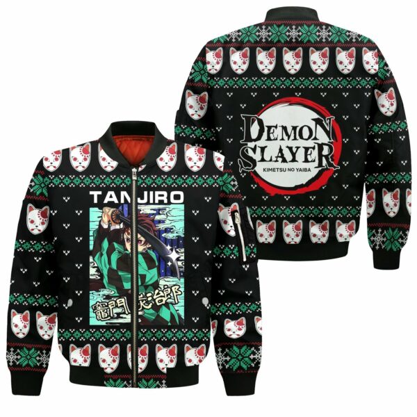 Tanjiro Kamado Ugly Christmas Sweater Demon Slayer Anime Xmas Custom Clothes 4