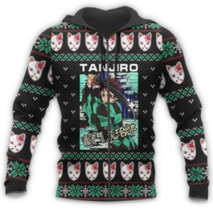 Tanjiro Kamado Ugly Christmas Sweater Demon Slayer Anime Xmas Custom Clothes 13