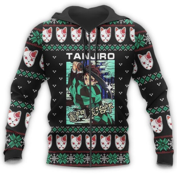 Tanjiro Kamado Ugly Christmas Sweater Demon Slayer Anime Xmas Custom Clothes 7