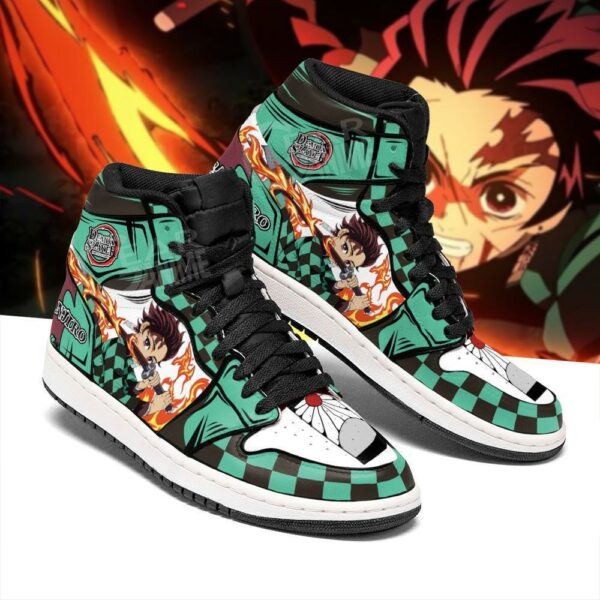 Tanjiro Shoes Boots Skill Sun Breathing Demon Slayer Anime Sneakers Fan 2