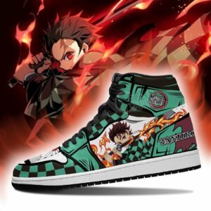 Tanjiro Shoes Boots Skill Sun Breathing Demon Slayer Anime Sneakers Fan 5