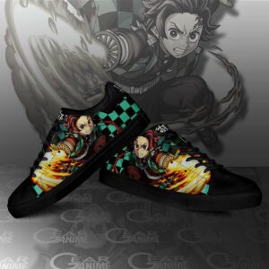 Tanjiro Sun Breathing Skate Shoes Demon Slayer Anime Custom Shoes PN10 6