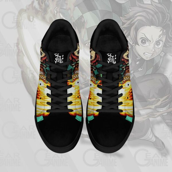 Tanjiro Sun Breathing Skate Shoes Demon Slayer Anime Custom Shoes PN10 4