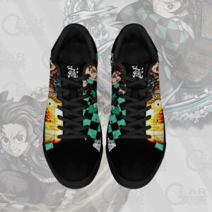 Tanjiro Sun & Water Breathing Skate Shoes Demon Slayer Anime Custom Shoes PN10 7