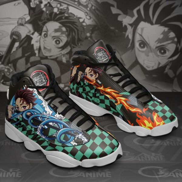 Tanjiro Water And Fire Sneakers Demon Slayer Anime Shoes MN10 2